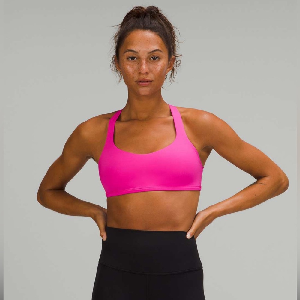 LULULEMON Free to Be Wild Sports Bra SONIC PINK (Size 4)